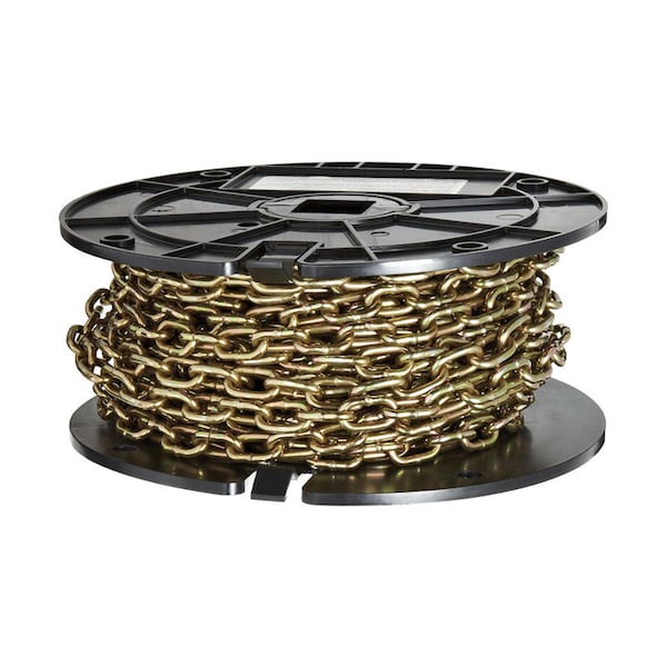 Baron Baron 50 ft. Straight Link Steel Machine Chain 0.14 in. D X 50 ft. L 7633 - main